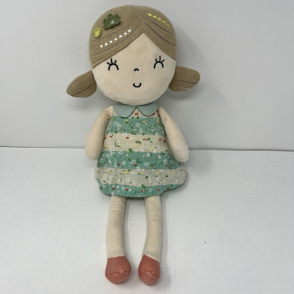 Gloveleya Plush Girl Doll 16 Inch Spring‎ Floral My First Doll Soft Stuffed Toy